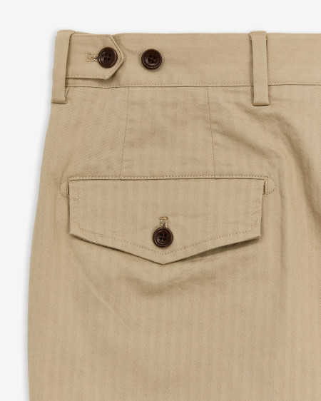 Herringbone Cotton Trousers