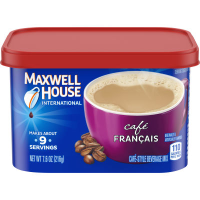 Maxwell House International Francais Cafe Beverage Mix, 7.6 oz Canister