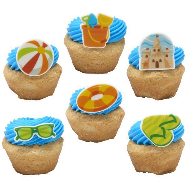 Fun in the Sun - Red 3 Free Sweet Décor® Edible Decorations