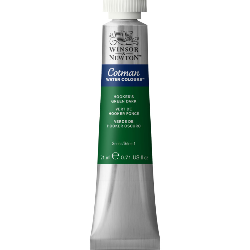 Cotman Watercolor Paint, 21 mL Tube, Hooker's Green Dark