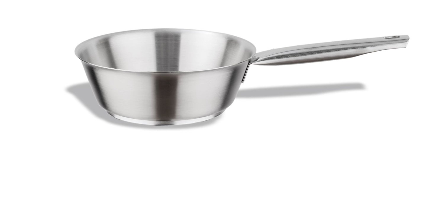 Cazo cónico Inox-Pro 24 centímetros listo para la inducción en acabado satinado
