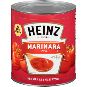 BELL ORTO No Salt Added Marinara Sauce, 105 oz. Can (Pack of 6) image