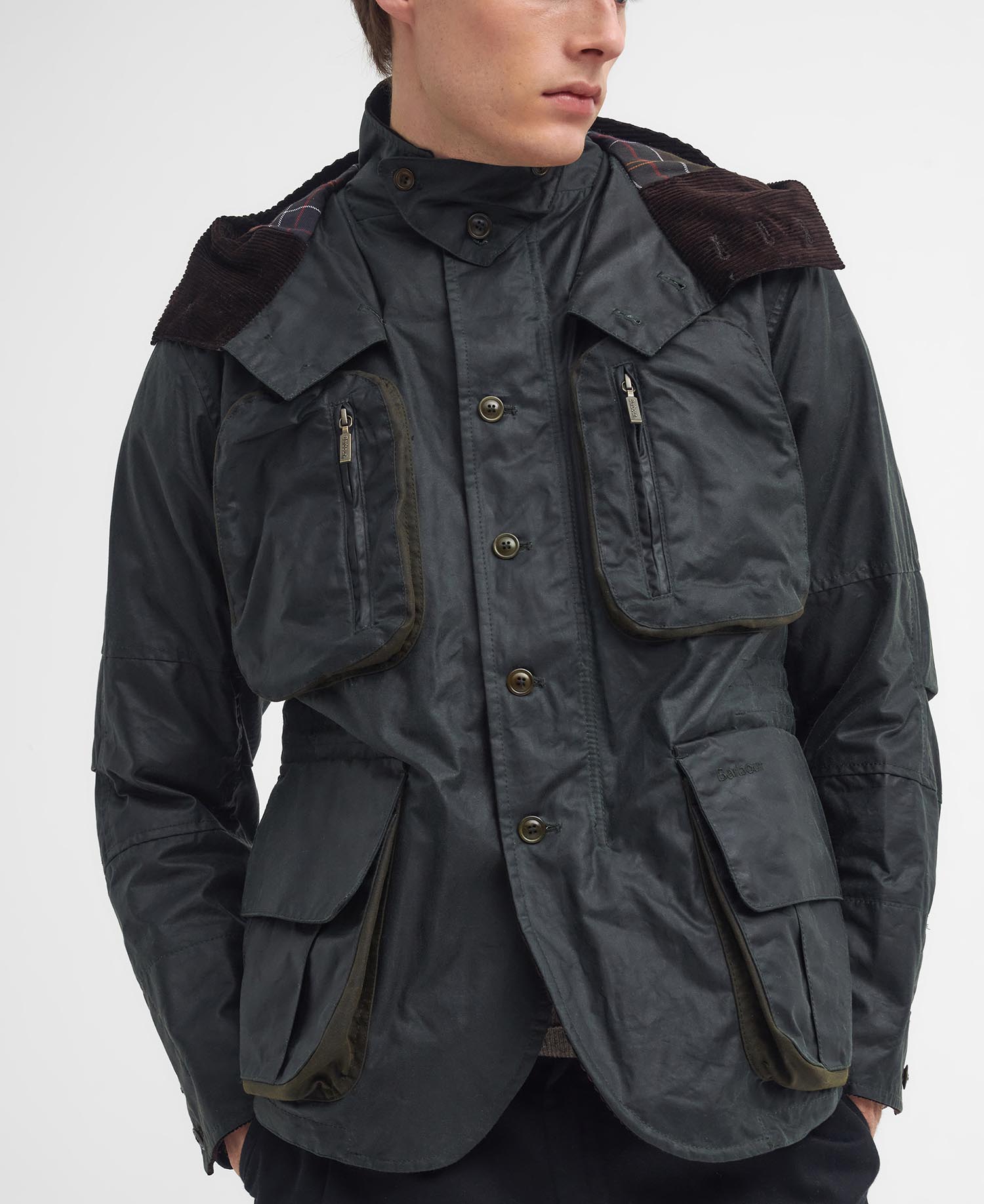 Barbour x TO KI TO Outland Waxed Jacket image number 6
