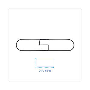 Boardwalk, Zinc Clip-On Dust Mop Frame, 24"