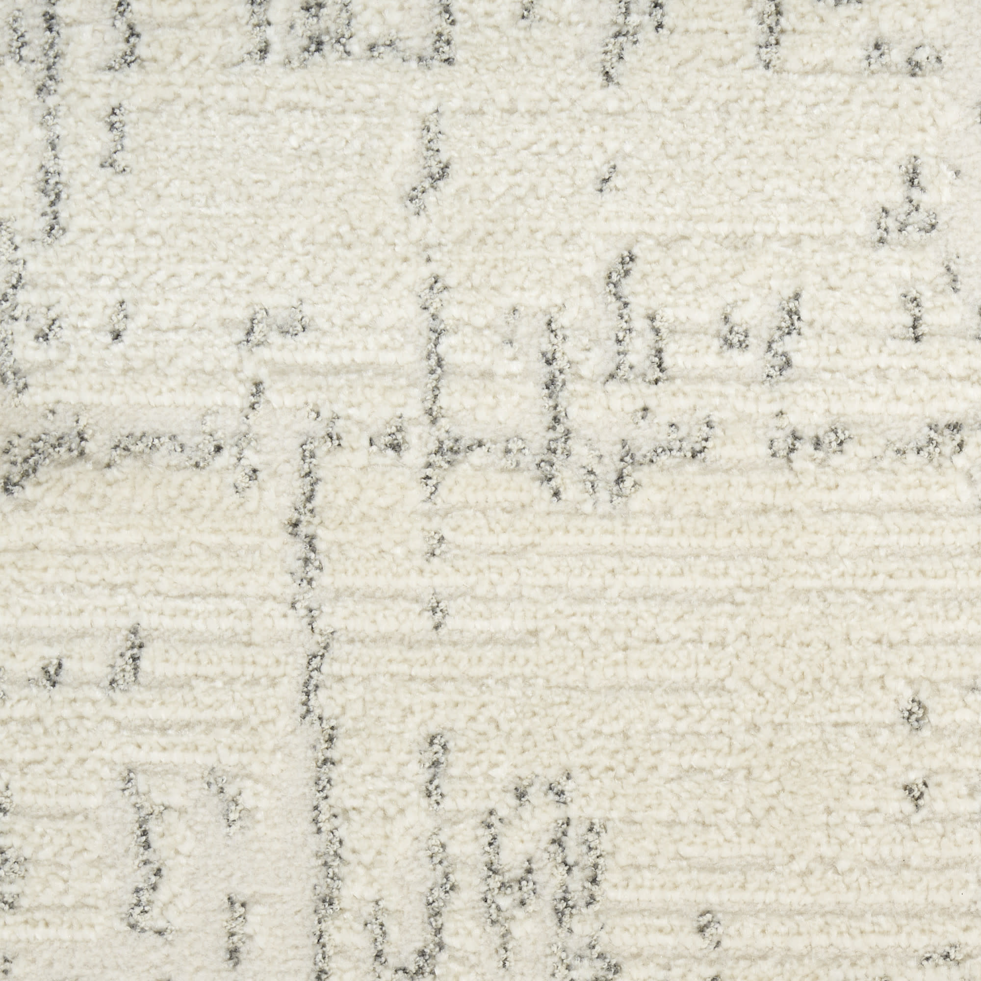 Nourison Ivory Hues 5'3" x 7'3" Ivory Grey Modern Indoor Rug