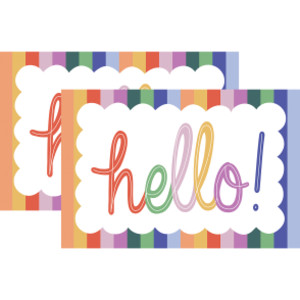2-Pack Color Crush Hello Postcards