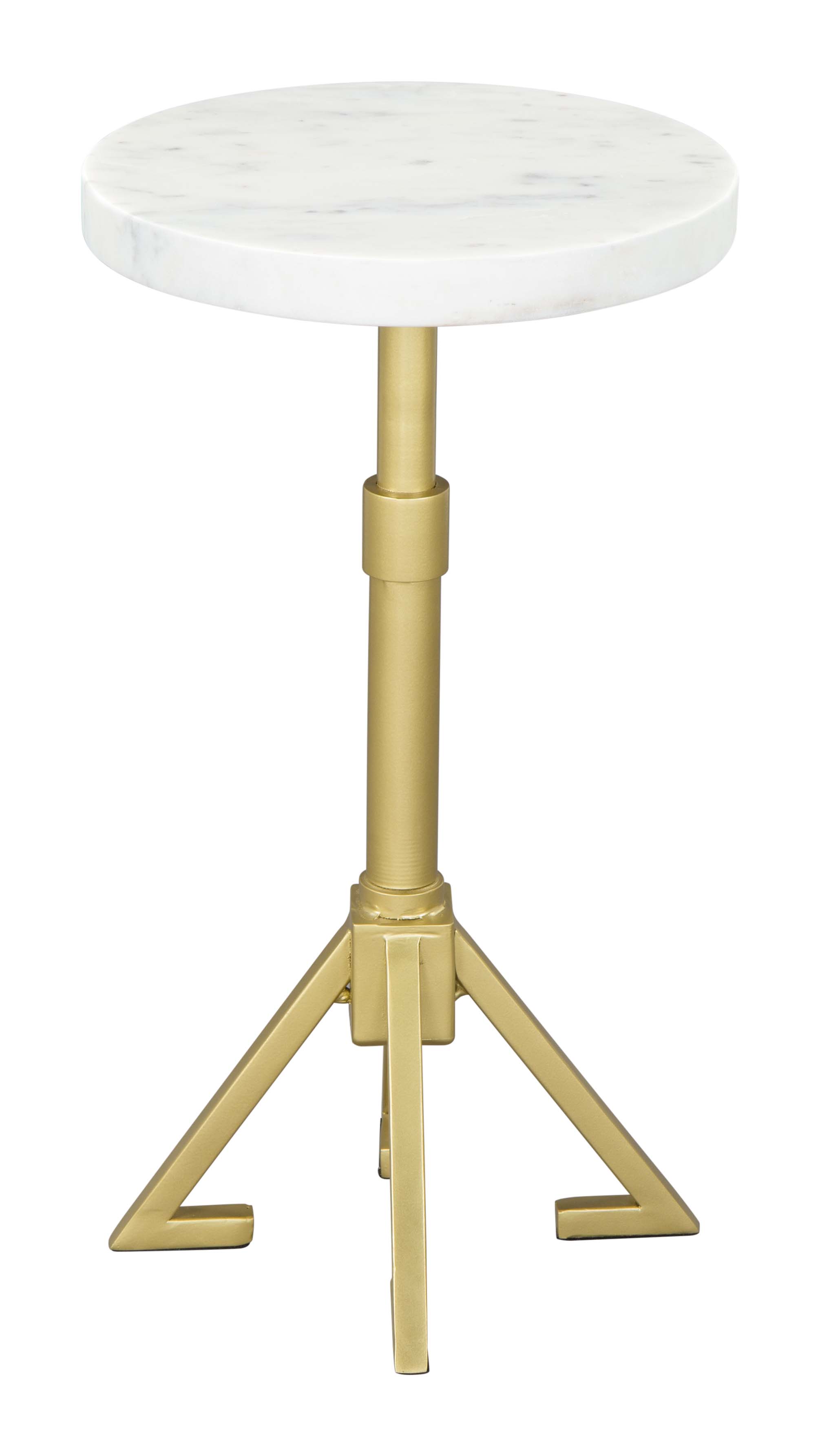 Maurice Side Table White & Gold product image