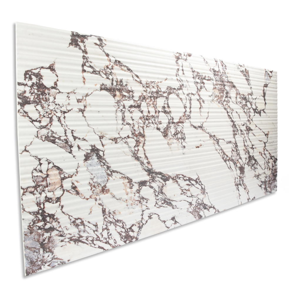 Touche Pleated Deco Rubis 23-1/2 in. x 47-1/8 in. Porcelain Floor and Wall Tile