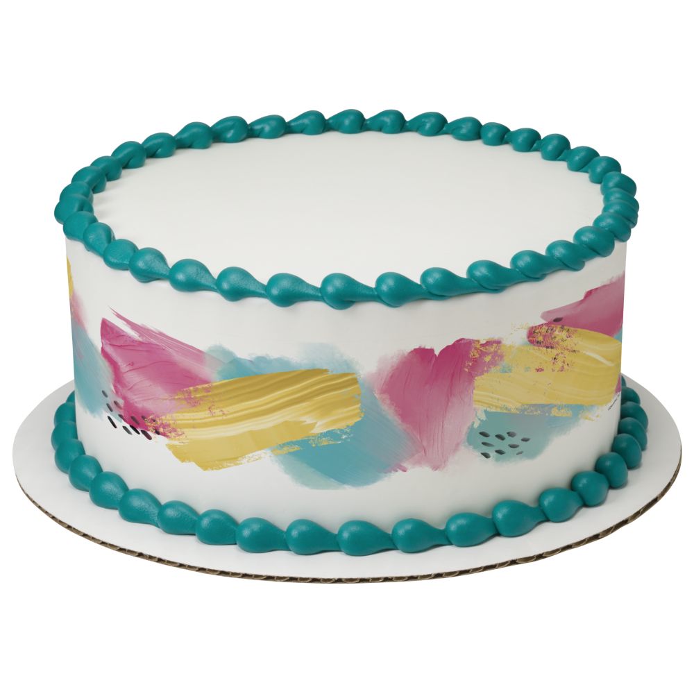 Image Cake Bright Brushstroke