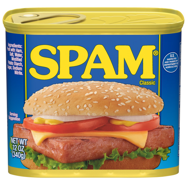 SPAM(r) Luncheon Meat, 24/12oz. . C1C1 - Front Center In Package (Hi Res)