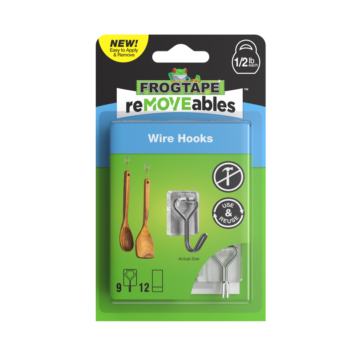 FrogTape reMOVEables™ Small Clear Wire Hook Primary Product Image