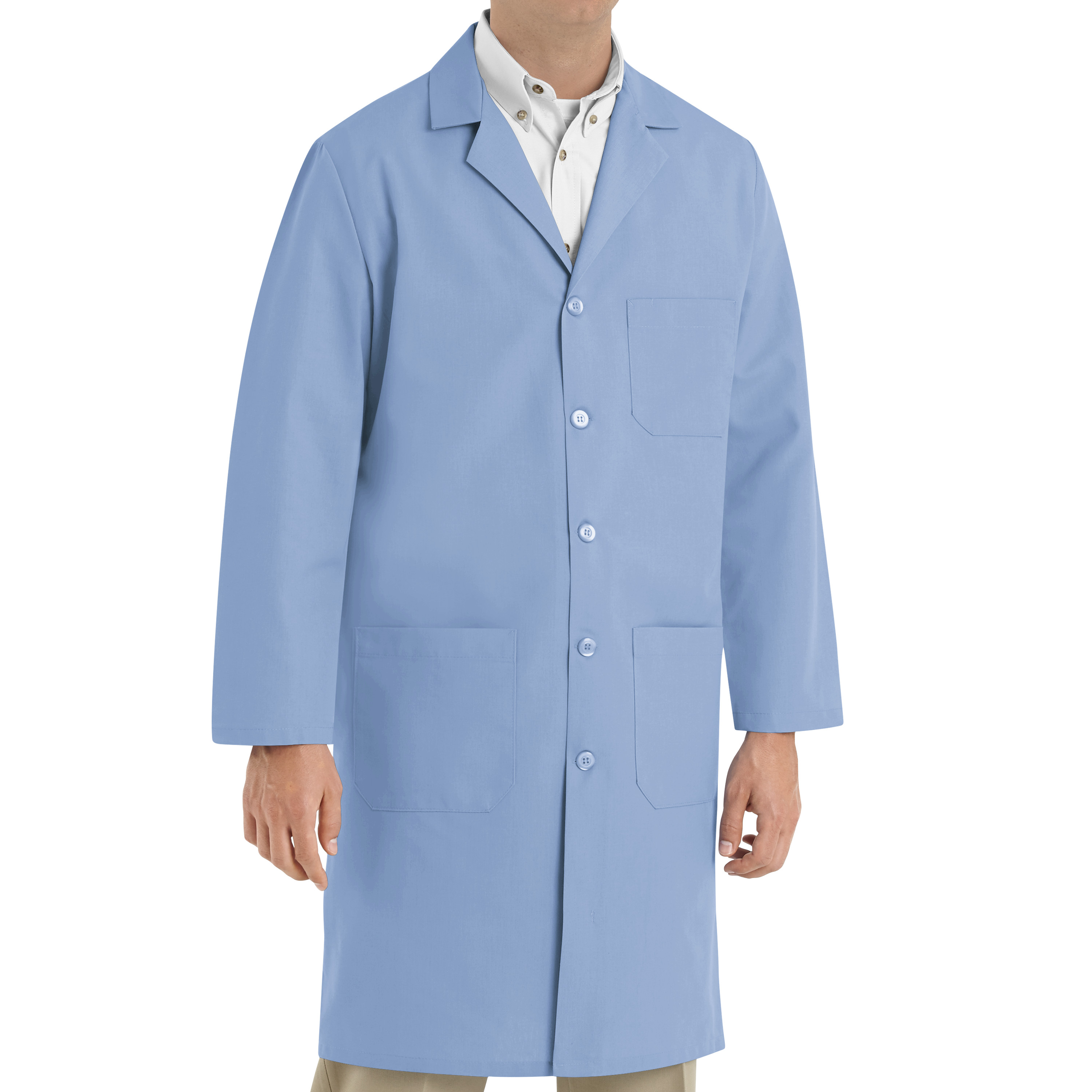 Red Kap Men's Red Kap Lab Coat with Exterior Pocket - Picture 9 of 14