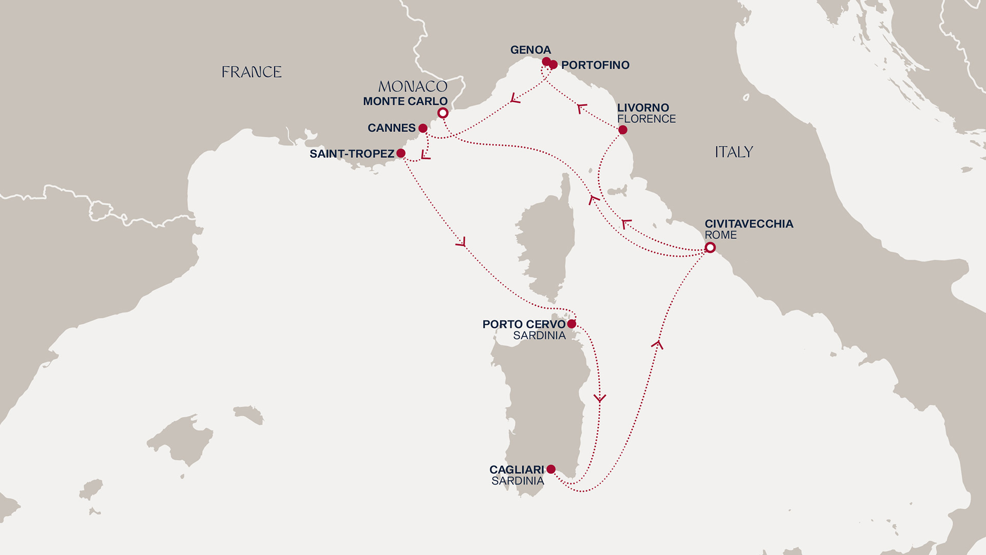 Itinerary map