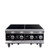 208- to 240-volt four-hob heavy-duty induction range with temperature control probe and programs