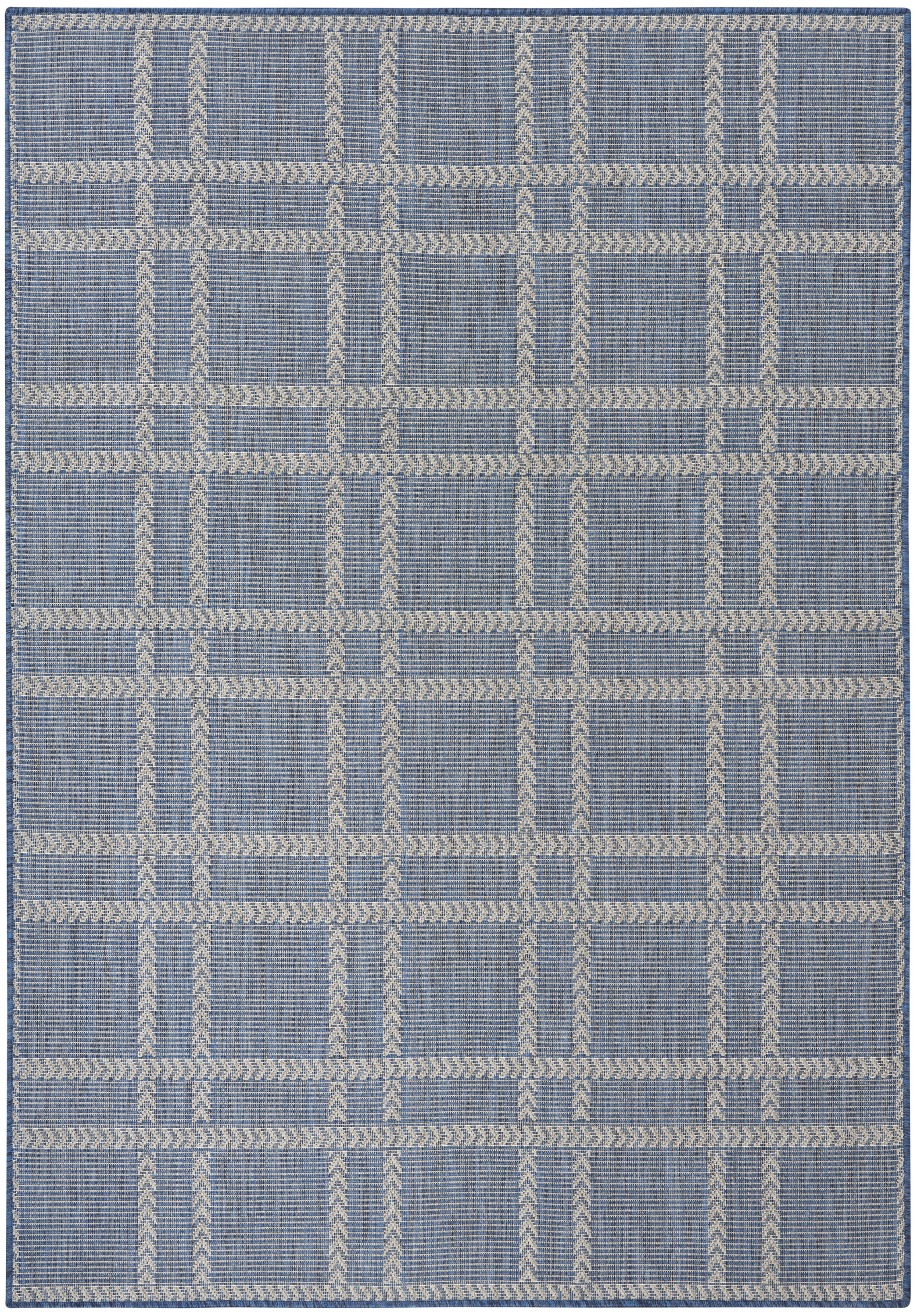 Nourison Horizon Indoor/Outdoor 5' x 7' Navy Modern Rug