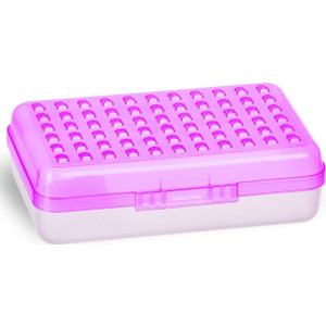 Dots Multipurpose Pencil Case Utility Box, Purple