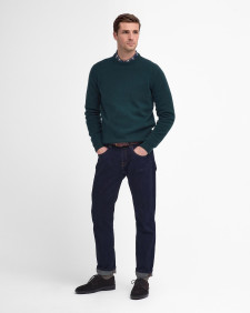 Essential Crew-Neck Jumper Evergreen