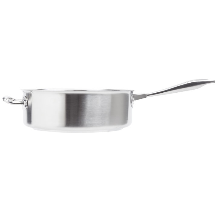 6-quart Intrigue® stainless steel sauté pan in mirror finish