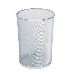 Rubbermaid Commercial, Concept Collection™, Open Top, 5 gal, Metal, Stainless Steel, Round, Receptacle