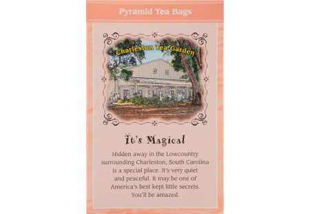 Back of Charleston Tea Garden Peachy Peach Tea box