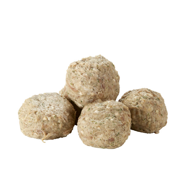 FONTANINI(r) Mamma-Ranne's(r) Meatball, Raw, 3 oz, 1/13.5 lb . C1C0 - Front Center Out of Package (Hi Res)