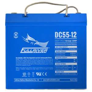 Fullriver Battery, DC55-12 Premium Deep Cycle AGM Battery