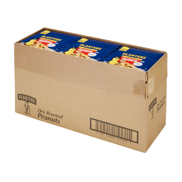 PLANTERS(r) Dry Roasted Peanuts 6/1.75oz . C1RM - Front Right Open Case (Hi Res)