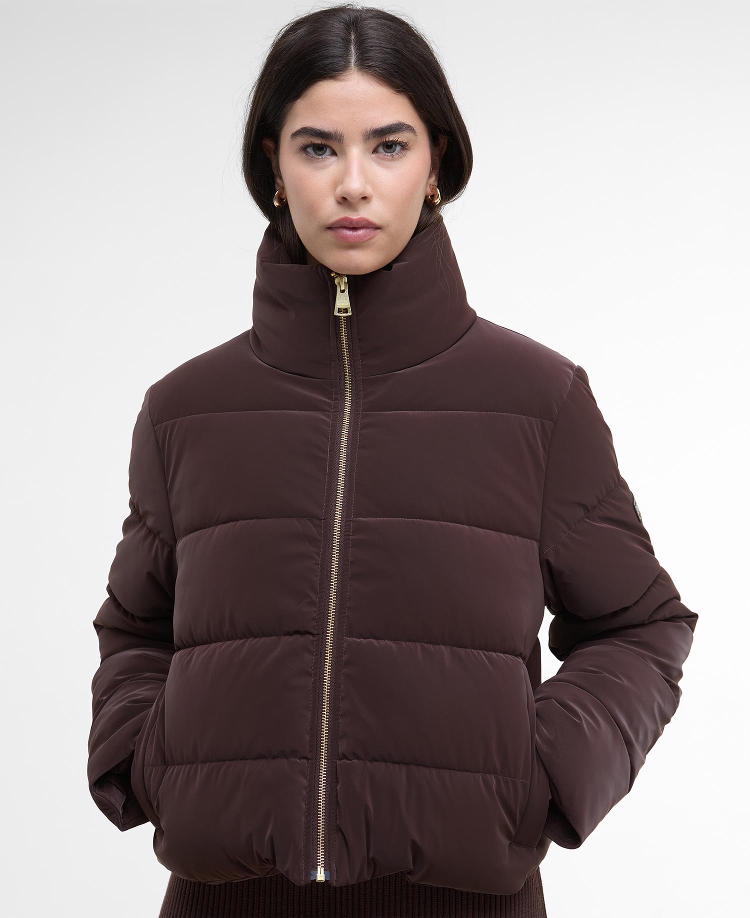 Hudson Faux-Velvet Puffer Jacket image number 4