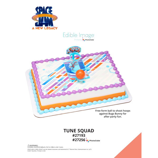 Space Jam: A New Legacy™ Tune Squad The Magic of Cakes® PhotoCake® Enhanced Background Page
