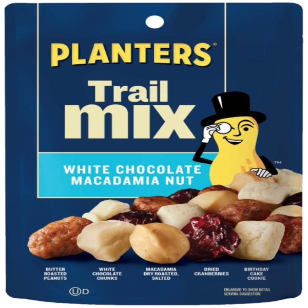 PLANTERS(R) Trail Mix White Chocolate Macadamia Nut 12/5oz . C1CB - Front Center Inner Pack (Hi Res)