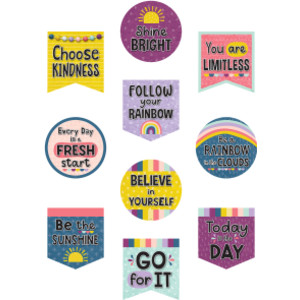 Oh Happy Day Positive Sayings Accents, Pack of 30