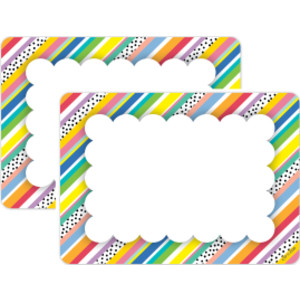 Stripes and Dots Labels, 2 Packs