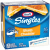 Kraft Singles Sharp Cheddar Slices 12 oz Package (16 Slices)