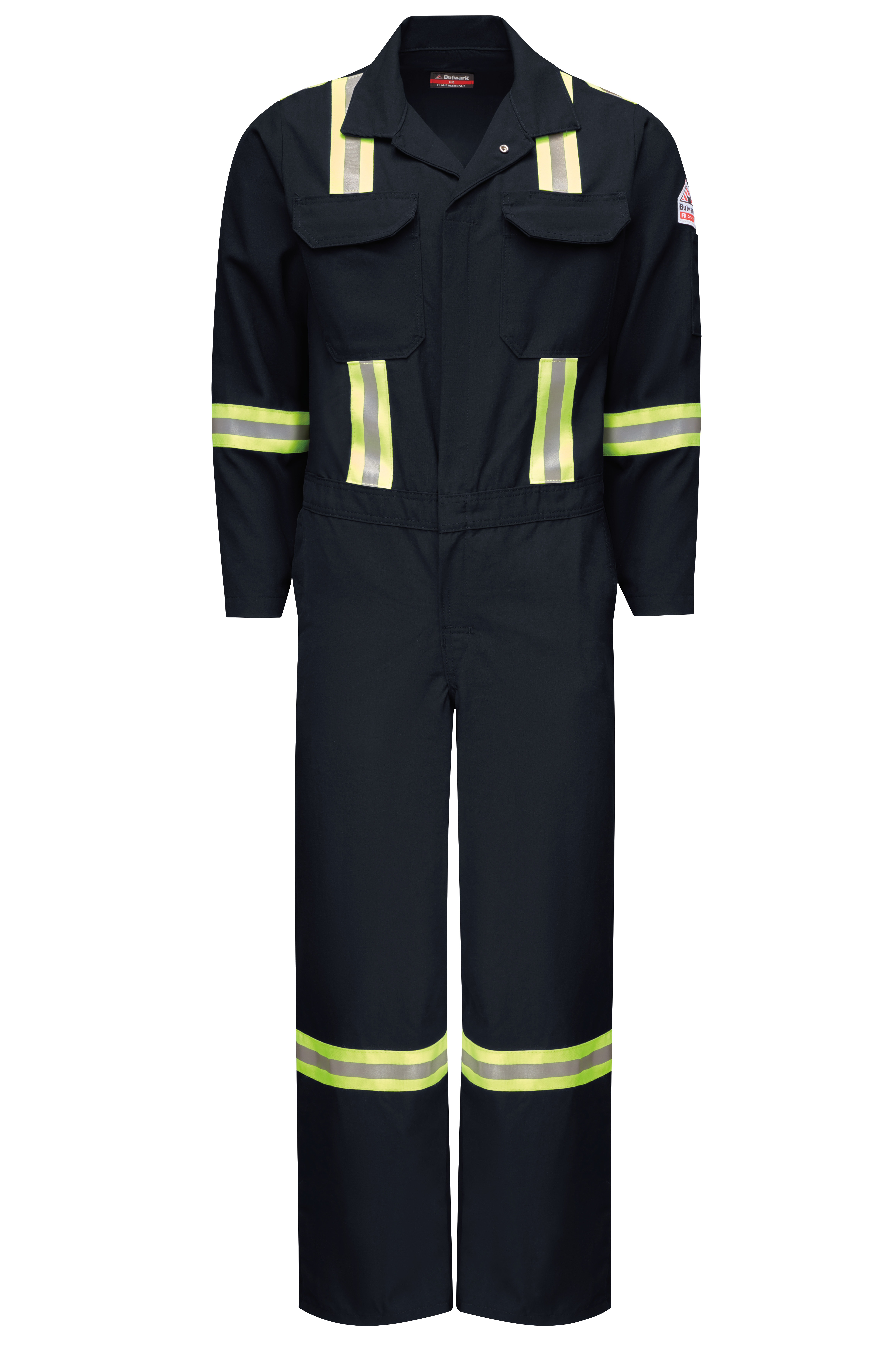 Bulwark® Industrial Bibs and Coveralls Premium Coverall with Reflective Trim - Nomex IIIA-
