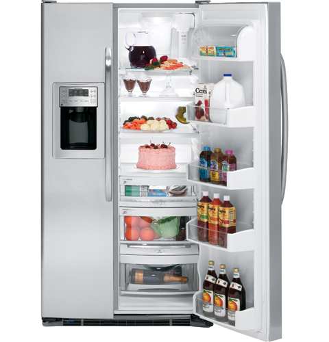 GE® 25.4 Cu. Ft. Side-By-Side Refrigerator with Dispenser