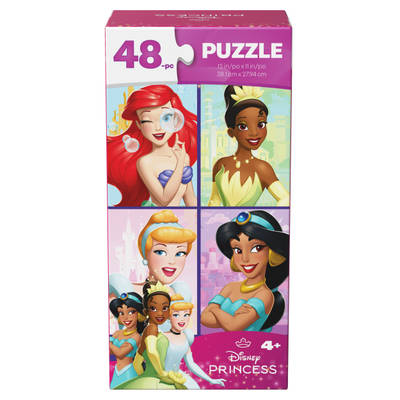 Disney Princess, 48-Piece Jigsaw Puzzle Toys for Kids Tower Disney Toys Kids Puzzles Disney Princess Puzzles, for Kids Ages 4 and up