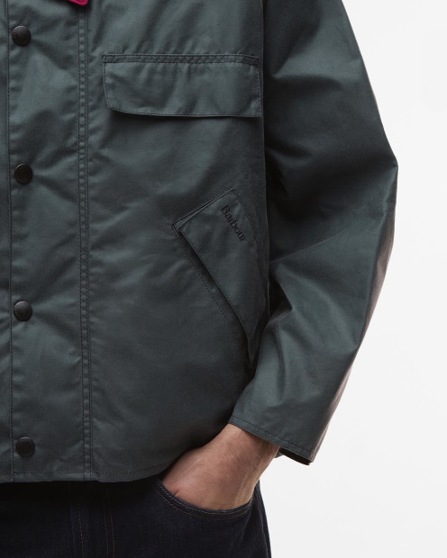 Paul Smith loves Barbour Transport Waxed Jacket Dark Slate