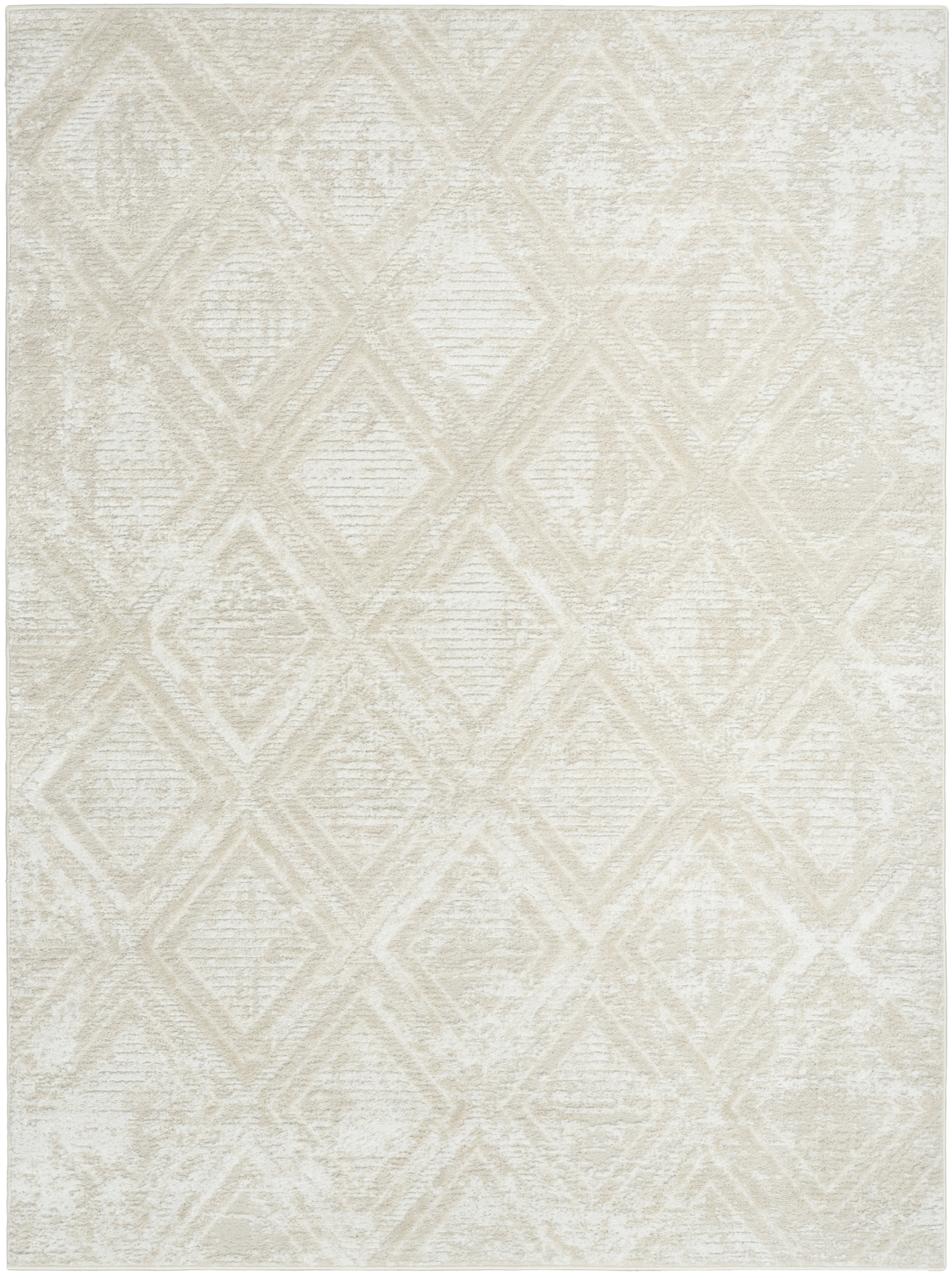 Nourison Dekor 4' x 6' Beige Modern Indoor Rug