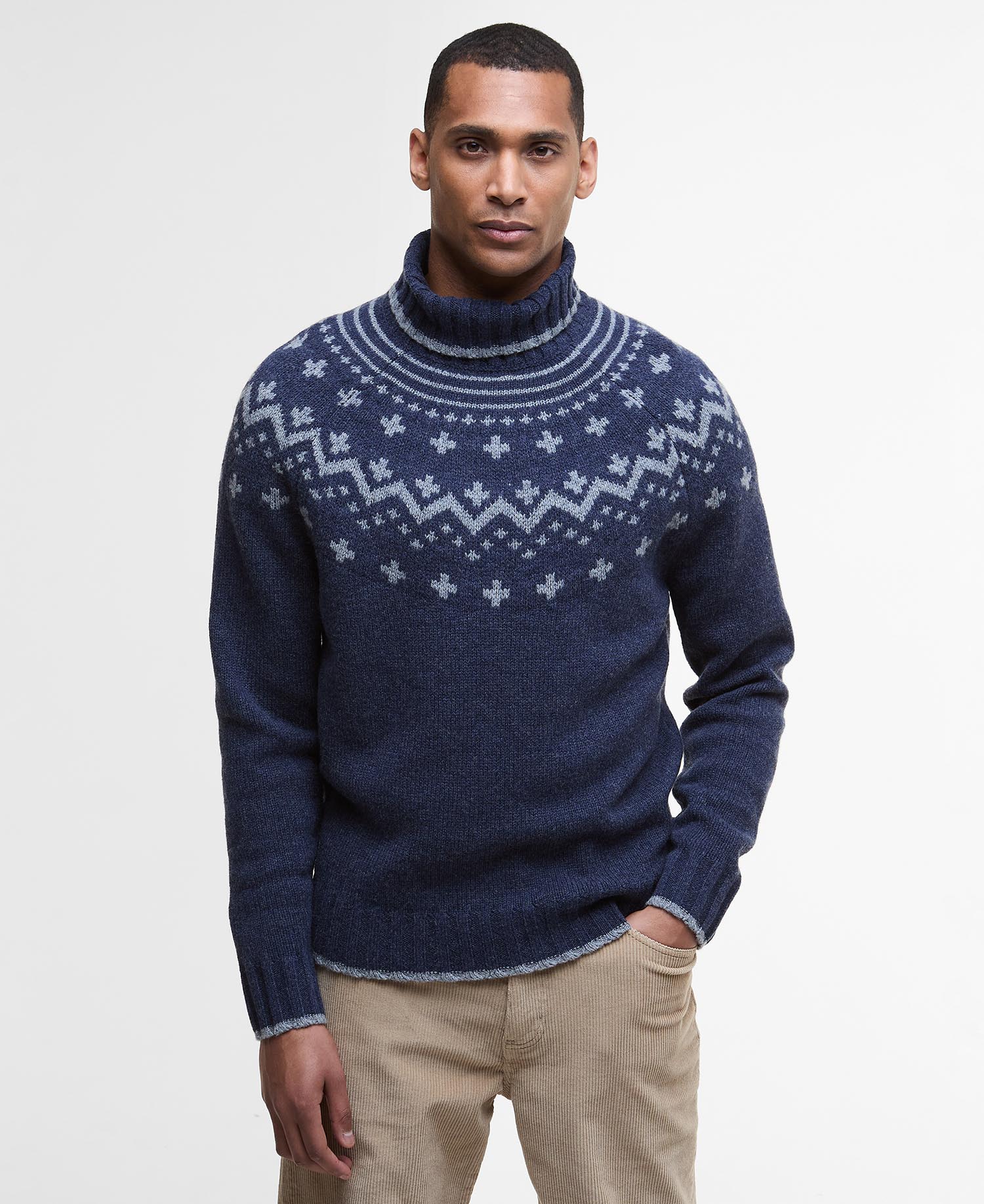 Hewton Fair Isle Roll Neck Jumper image number 0