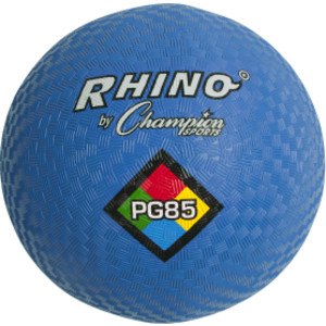 Rhino Playground Balls, 8-1/2"D, Two Ply, Nylon Wound, Blue