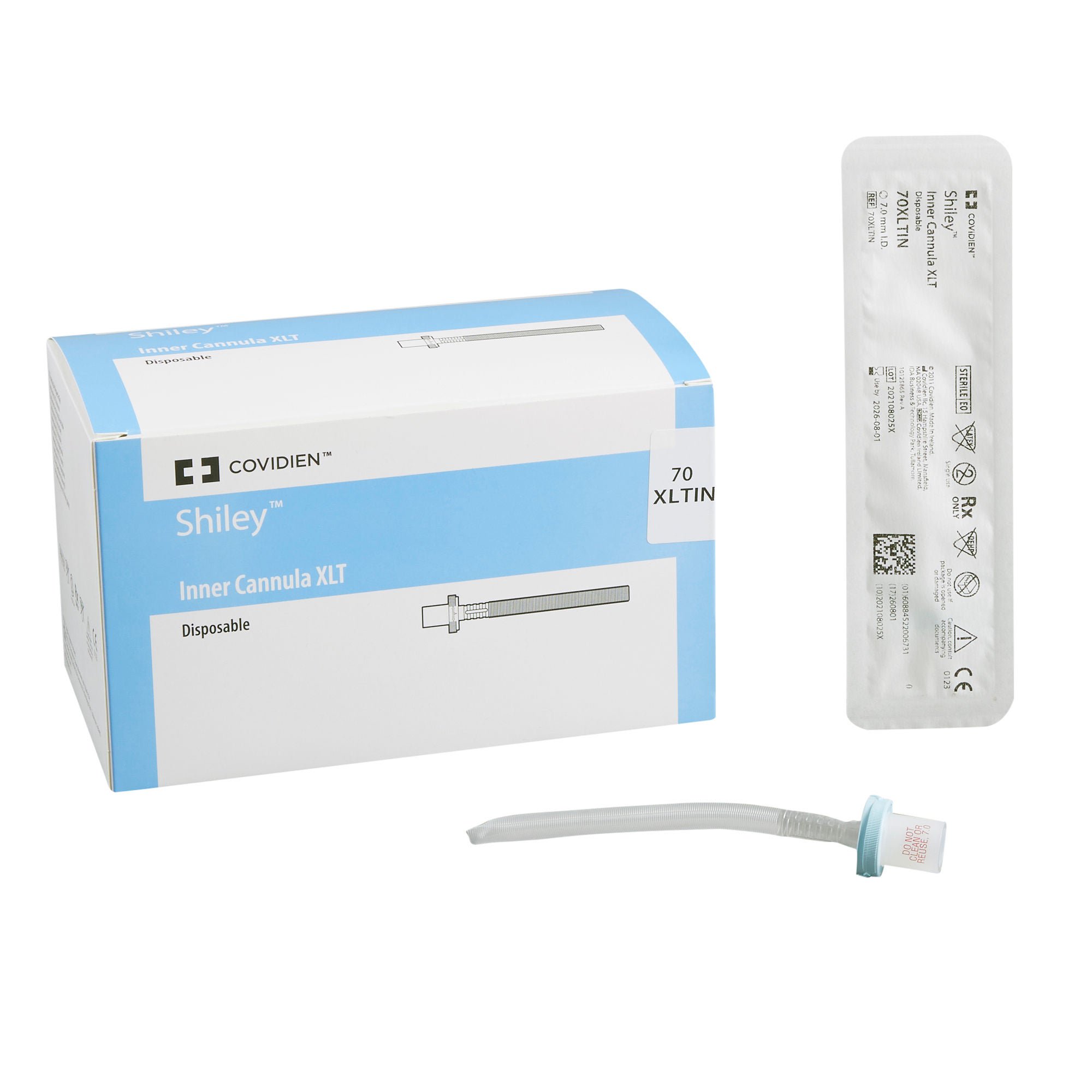 Shiley™ XLT Tracheostomy Tube and Disposable Cannula, Size 7