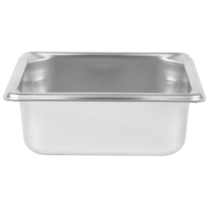 Sixth-size 2 ½-inch-deep Super Pan V® stainless steel steam table pan