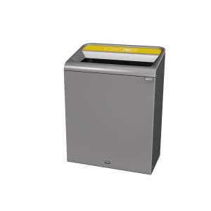 Rubbermaid Commercial, Configure™, Cans, 45gal, Metal, Gray, Rectangle, Receptacle