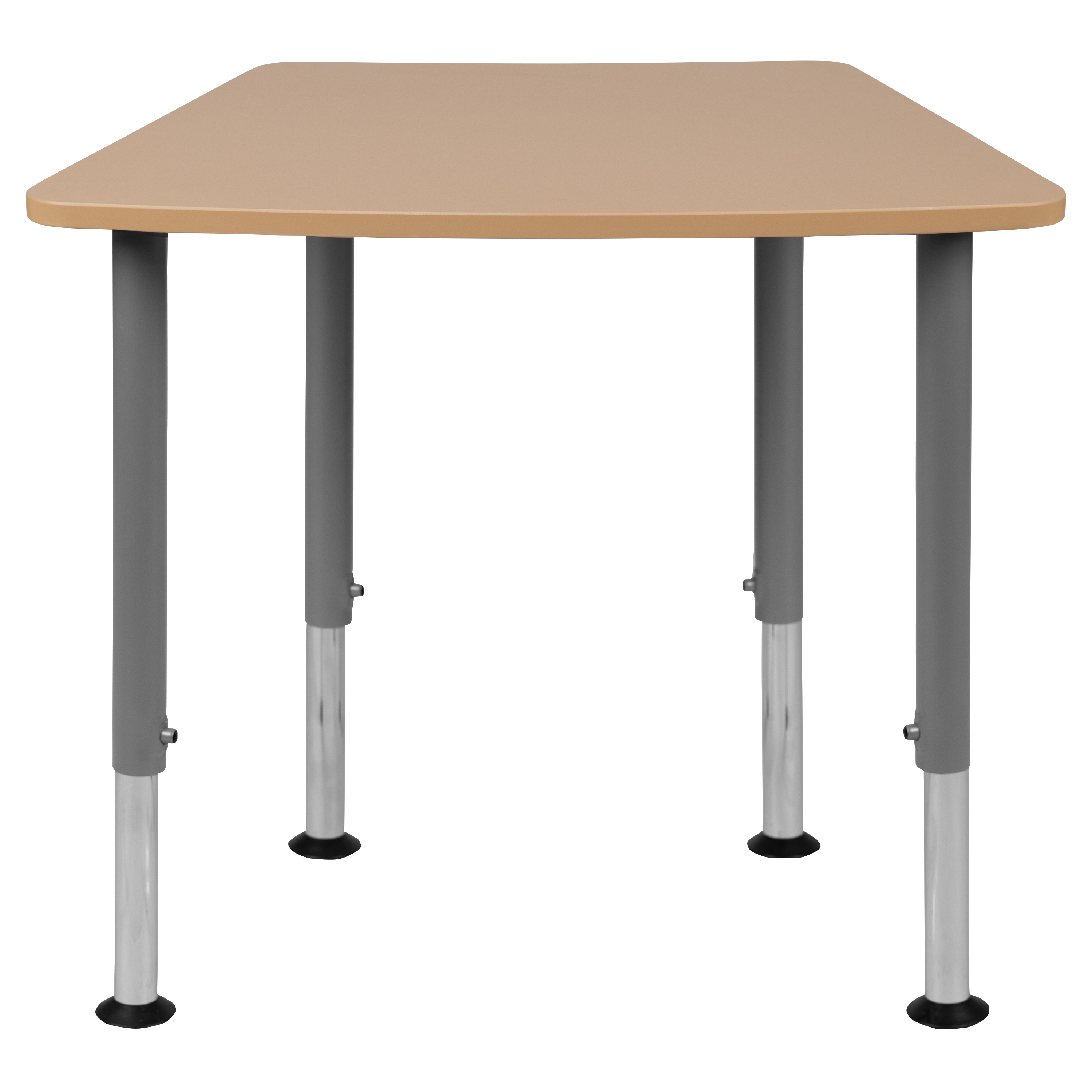 Billie Hex Natural Collaborative Student Desk (Adjustable from 22.3" to 34") ...