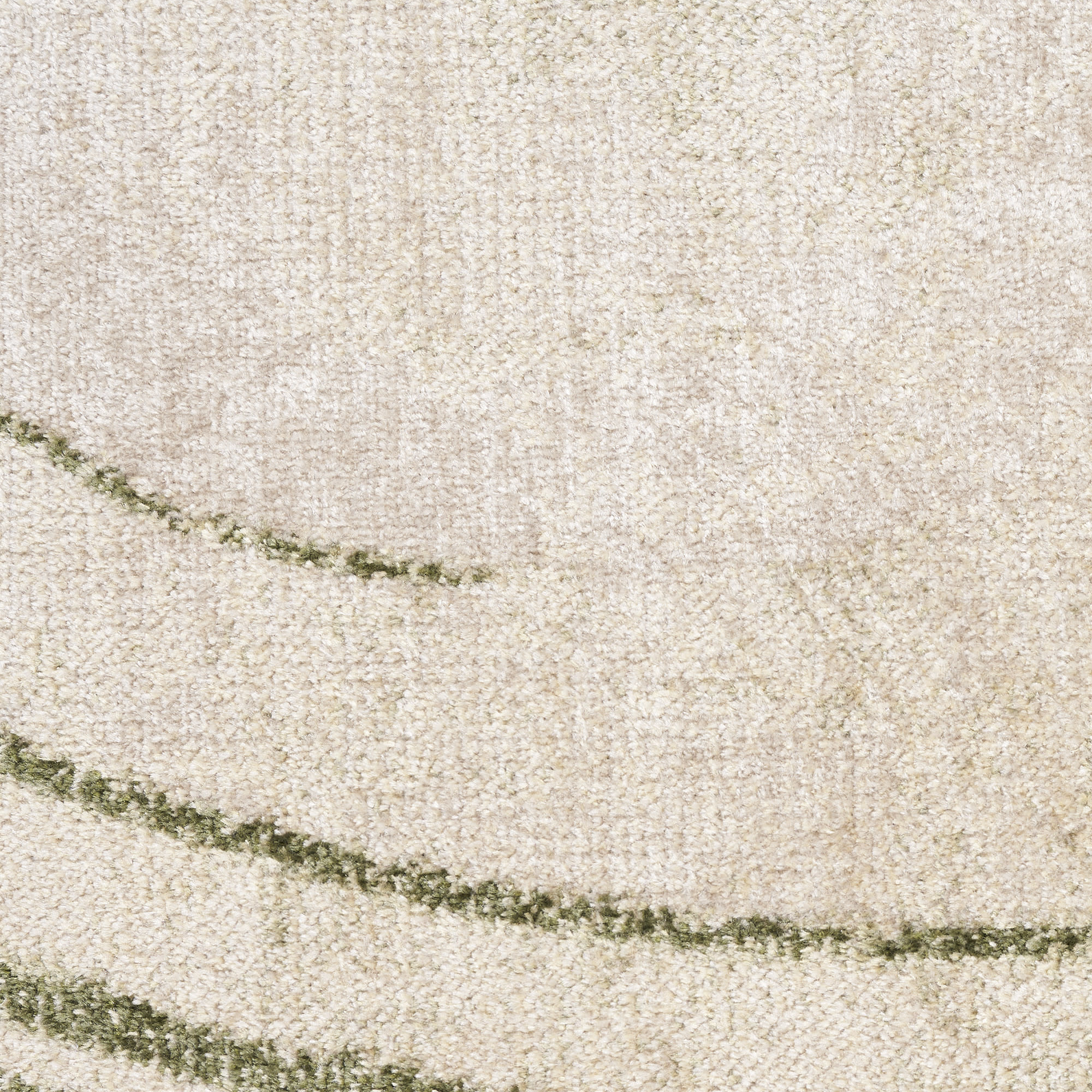 Nourison Astra Machine Washable 4' x 6' Beige Green Modern Indoor Rug