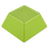 Medium square melamine cubic display bowl in green