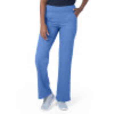 Urbane Ultimate Yoga Waist Scrub Pants for Women: 2 Pocket, Contemporary Slim Fit Flare Leg Luxe Soft Stretch Medical Scrubs 9330-