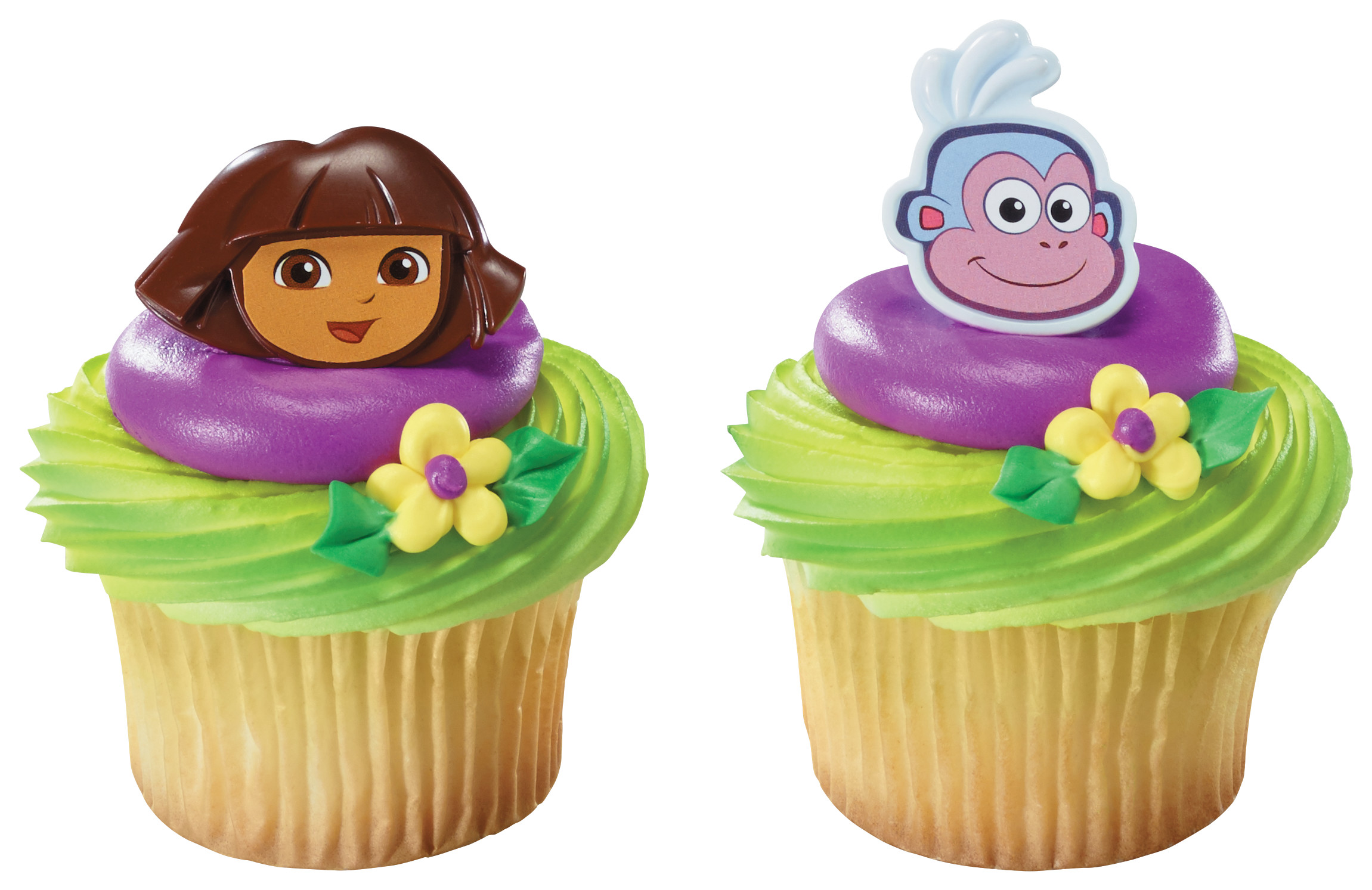 Dora the Explorer™ Dora and Boots Cupcake Rings DecoPac Dora the Explorer™ Dora and Boots Cupcake Rings DecoPac