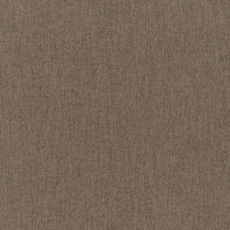 Brown coarse woven fabric covering the entire frame, showing tight horizontal and vertical yarn texture; lying flat and evenly lit, resembling upholstery or a wall covering in neutral indoor lighting.
