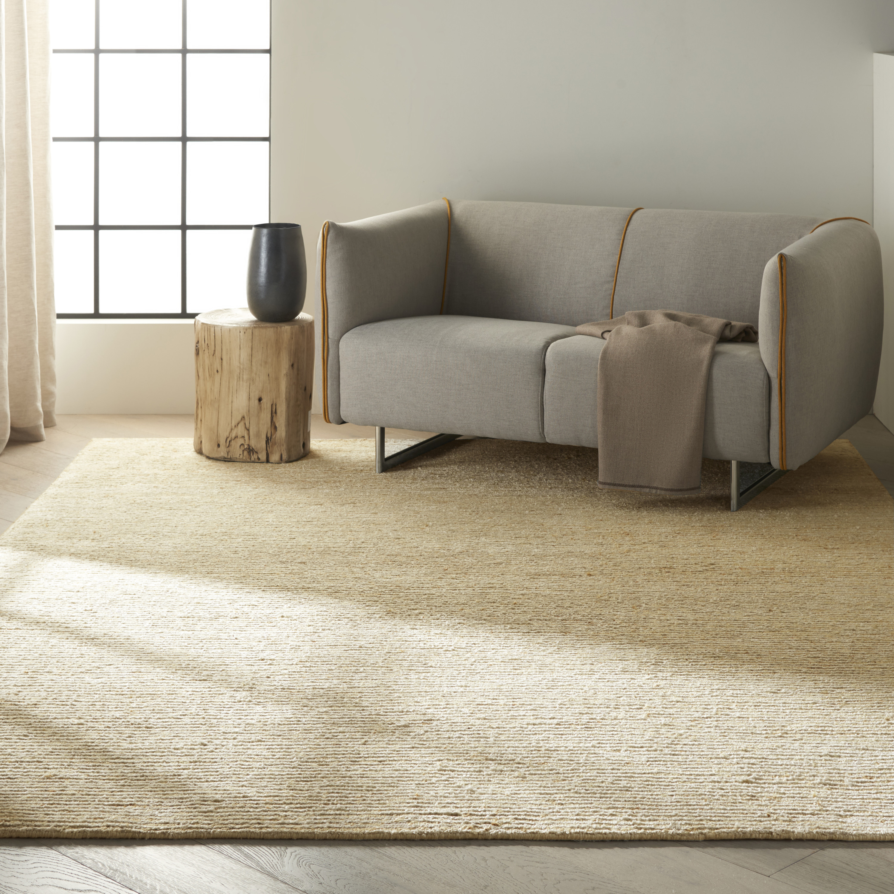 Calvin Klein Mesa 8' x 10' Gypsum Modern Indoor Rug